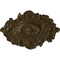 Ekena Millwork Strasbourg Ceiling Medallion, Hand-Painted Brass, 30 1/2"W x 20"H x 1 1/2"P CM30SGBRS - alternate 1